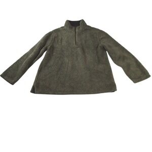 TRUE GRIT Women 1/4 Zip Pullover Fleece Sherpa Size Large‎